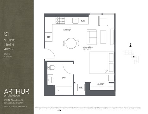 studio floorplan